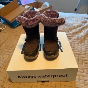 Cougar Kids Boots with Purple and Brown